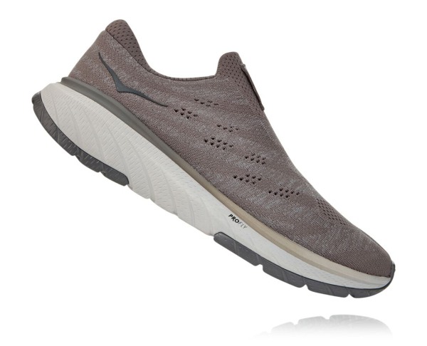 Hoka One One Cavu 3 Slip Mens UK - Grey Running Shoes - SYFZT4917